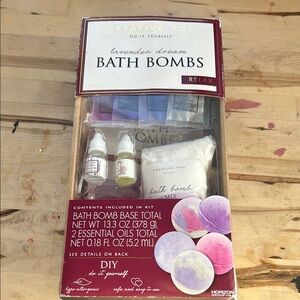 Lavender Bath Bomb Kit - Purple and White